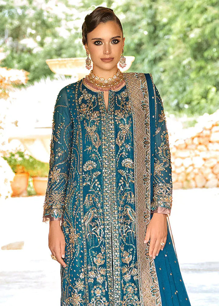 Riwayat by Maryum N Maria Embroidered Chiffon Suits Unstitched 3 Piece MNM24RW Ayomi MW24-554 - Formal Collection