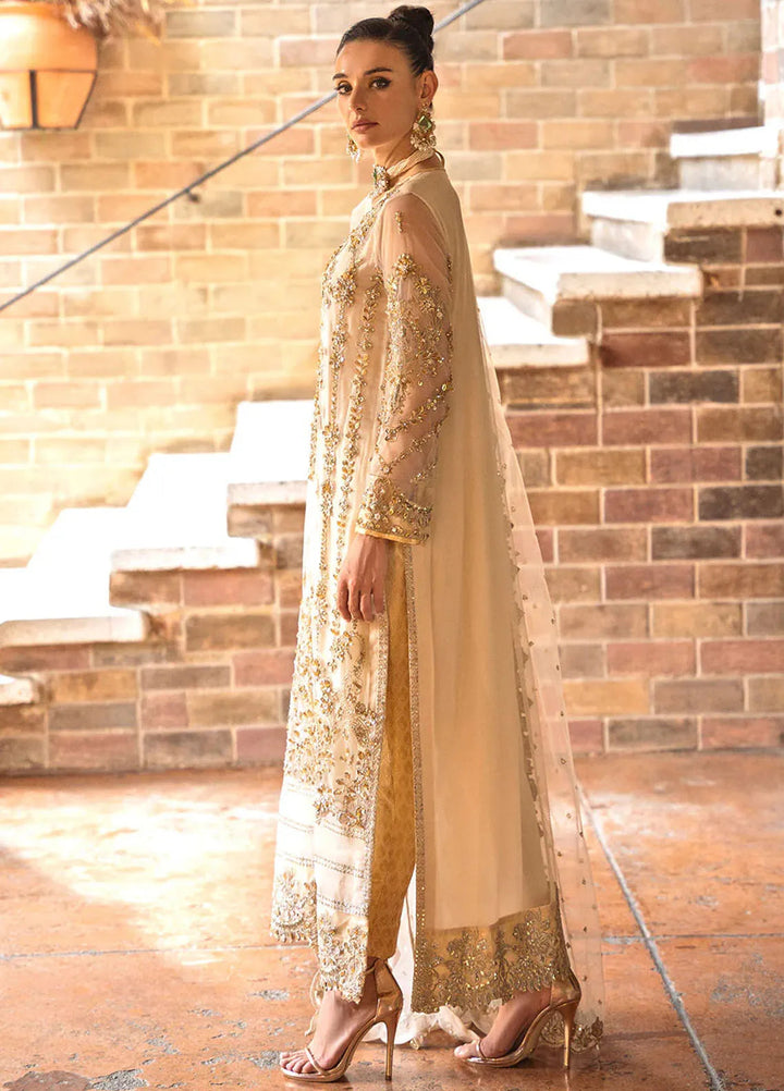 Riwayat by Maryum N Maria Embroidered Net Suits Unstitched 3 Piece MNM24RW Bhakthi MW24-560 - Formal Collection