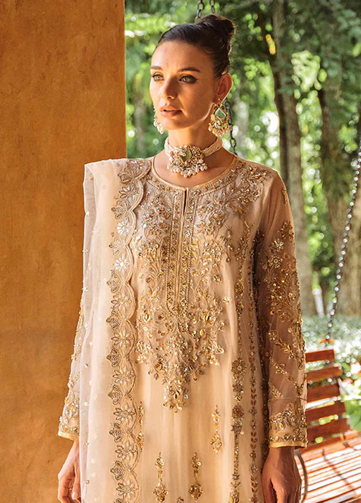 Riwayat by Maryum N Maria Embroidered Net Suits Unstitched 3 Piece MNM24RW Bhakthi MW24-560 - Formal Collection