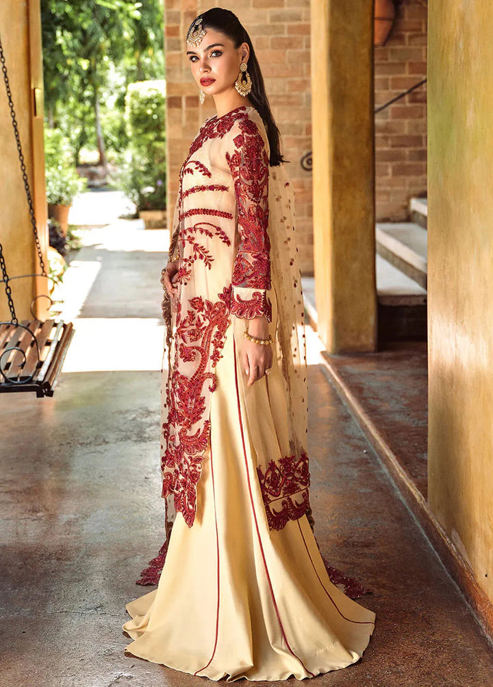 Riwayat by Maryum N Maria Embroidered Net Suits Unstitched 3 Piece MNM24RW Onisha MW24-557 - Formal Collection