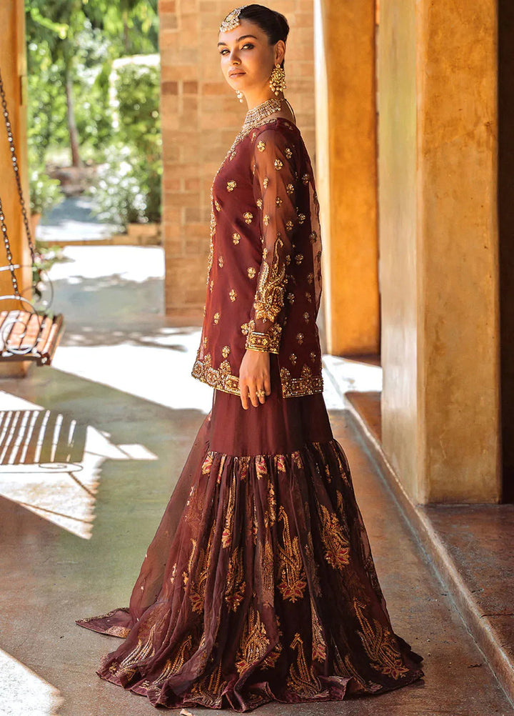 Riwayat by Maryum N Maria Embroidered Nylon Organza Suits Unstitched 3 Piece MNM24RW Eromi MW24-553 - Formal Collection