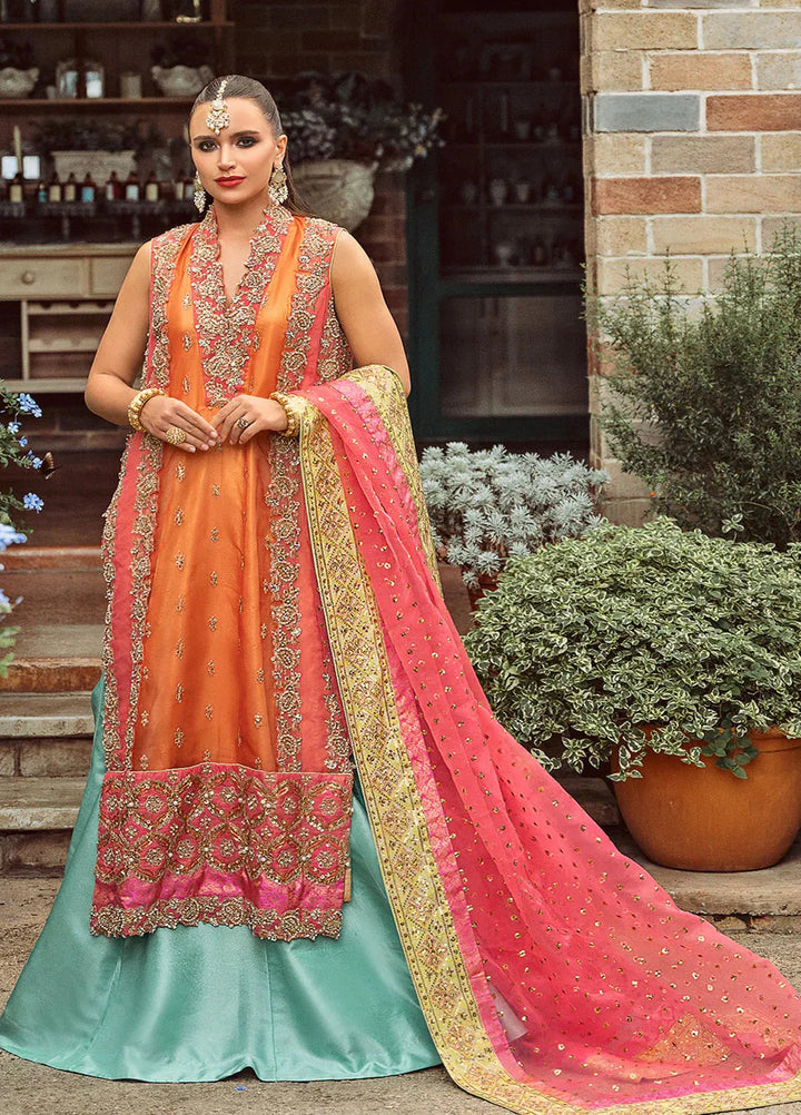 Riwayat by Maryum N Maria Embroidered Organza Suits Unstitched 3 Piece MNM24RW Kalani MW24-556 - Formal Collection