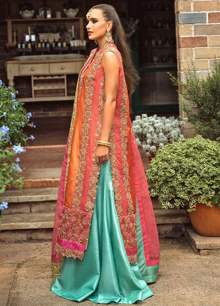 Riwayat by Maryum N Maria Embroidered Organza Suits Unstitched 3 Piece MNM24RW Kalani MW24-556 - Formal Collection