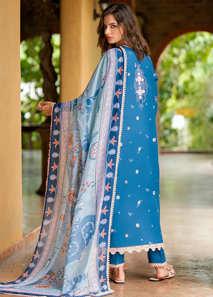 Roheenaz Embroidered Lawn Suits Unstitched 3 Piece D-01 A Isoria - Summer Collection