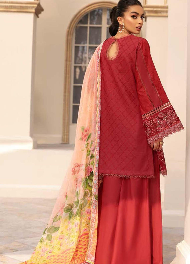 Roheenaz Embroidered Lawn Suits Unstitched 3 Piece RO22L-2 RNZ22S-01A - Summer Collection