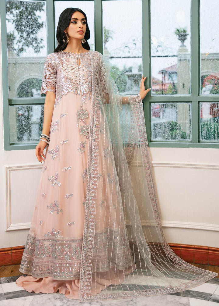 Aafreen By Roheenaz Embroidered Chiffon Suits Unstitched 4 Piece RO22KC RNZ22-03 Meher - Luxury Collection