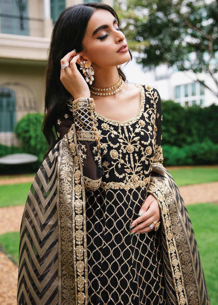 Aafreen By Roheenaz Embroidered Chiffon Suits Unstitched 4 Piece RO22KC RNZ22-09 Leena - Luxury Collection