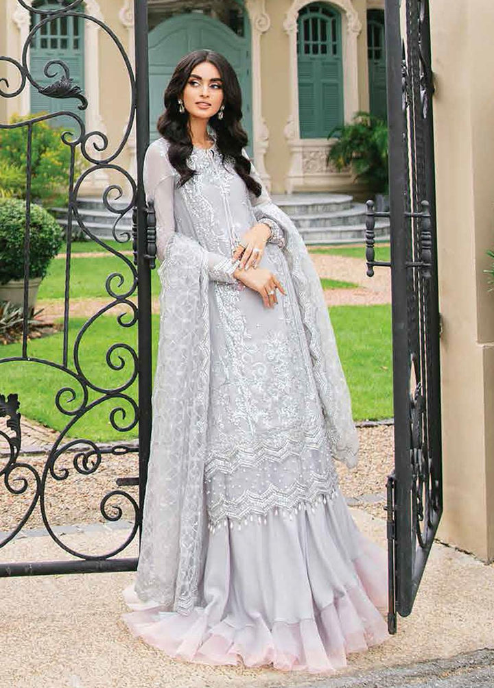 Aafreen By Roheenaz Embroidered Chiffon Suits Unstitched 4 Piece RO22KC RNZ22-10 Neeshay - Luxury Collection