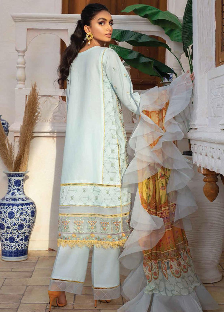 Roheenaz Embroidered Lawn Suits Unstitched 3 Piece RO22S-1 RNZ-07-A Summer Rays - Summer Collection