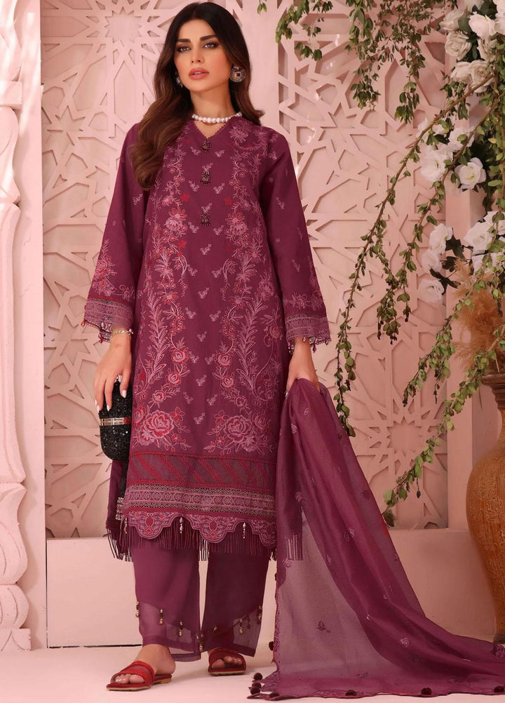 Roohi By Aahang Embroidered Lawn Suits Unstitched 3 Piece ANG23R Sarang - Summer Collection