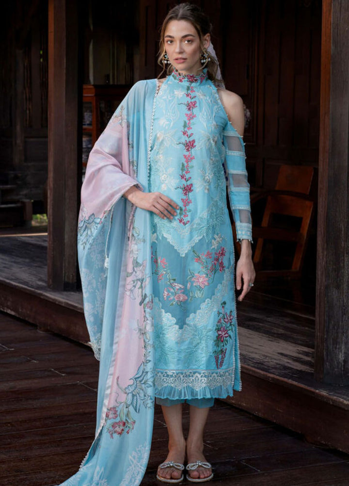 Rosemary And Ruffles By Asifa And Nabeel Embroidered Lawn Suit Unstitched 3 Piece AN24R RRL-01 Utopia - Luxury Summer Collection