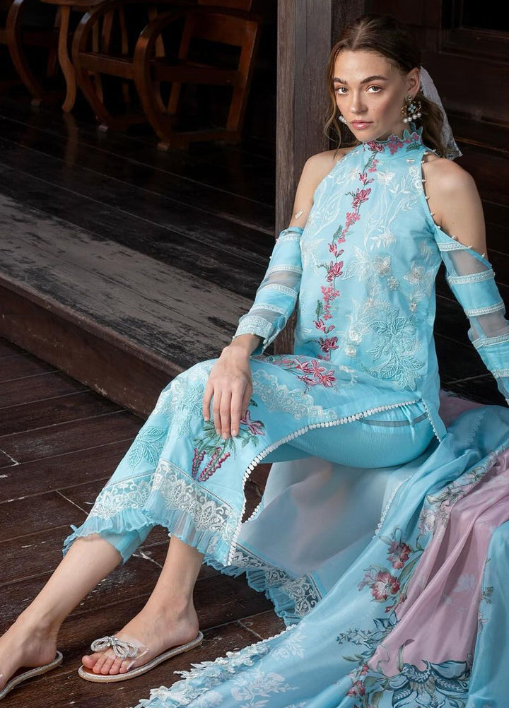 Rosemary And Ruffles By Asifa And Nabeel Embroidered Lawn Suit Unstitched 3 Piece AN24R RRL-01 Utopia - Luxury Summer Collection