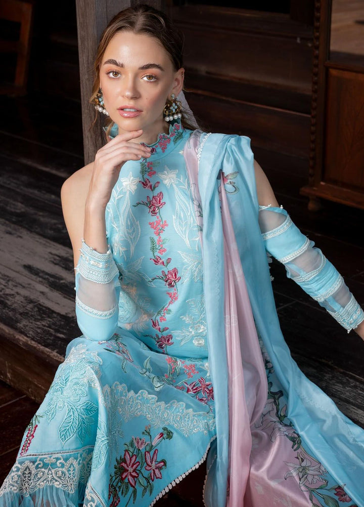 Rosemary And Ruffles By Asifa And Nabeel Embroidered Lawn Suit Unstitched 3 Piece AN24R RRL-01 Utopia - Luxury Summer Collection