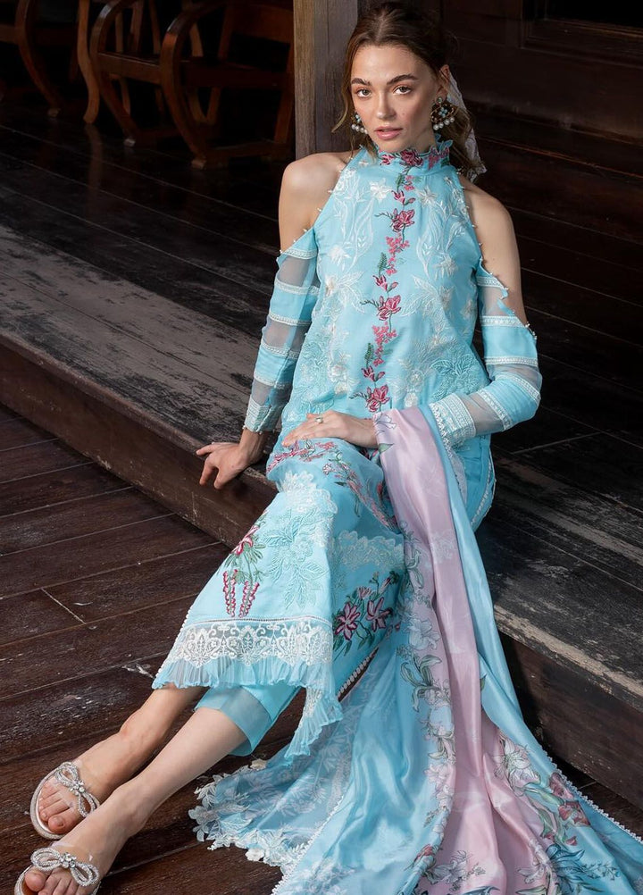 Rosemary And Ruffles By Asifa And Nabeel Embroidered Lawn Suit Unstitched 3 Piece AN24R RRL-01 Utopia - Luxury Summer Collection