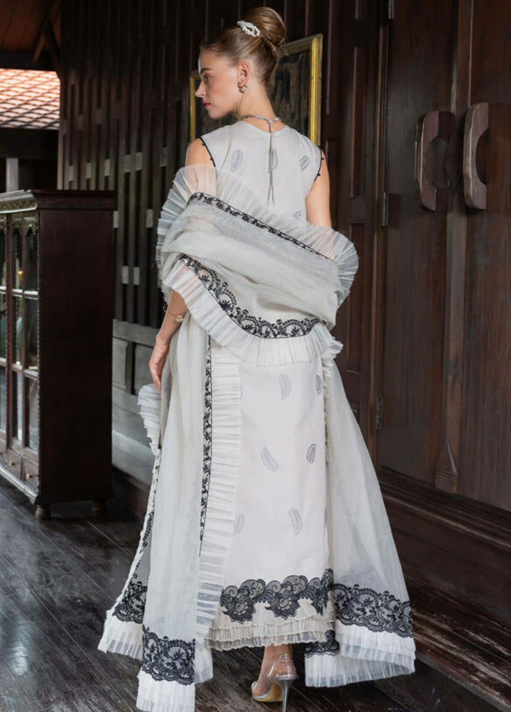 Rosemary And Ruffles By Asifa And Nabeel Embroidered Lawn Suit Unstitched 3 Piece AN24R RRL-02 Aurora - Luxury Summer Collection