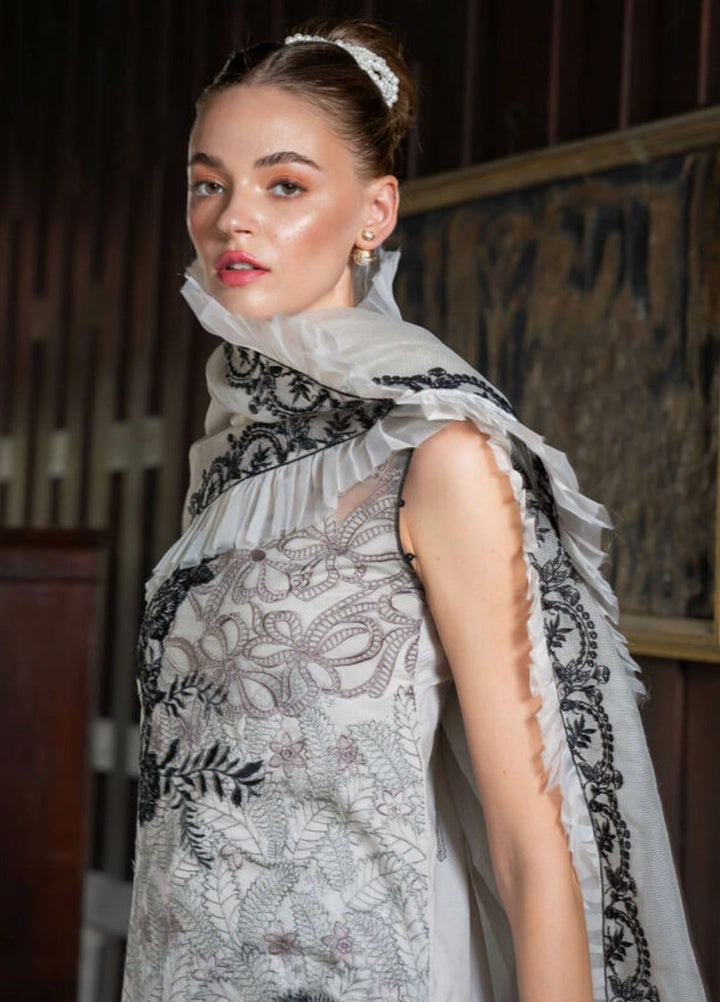 Rosemary And Ruffles By Asifa And Nabeel Embroidered Lawn Suit Unstitched 3 Piece AN24R RRL-02 Aurora - Luxury Summer Collection