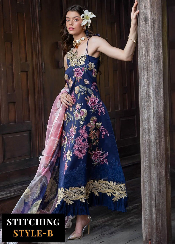 Rosemary And Ruffles By Asifa And Nabeel Embroidered Lawn Suit Unstitched 3 Piece AN24R RRL-05 Whimsical - Luxury Summer Collection