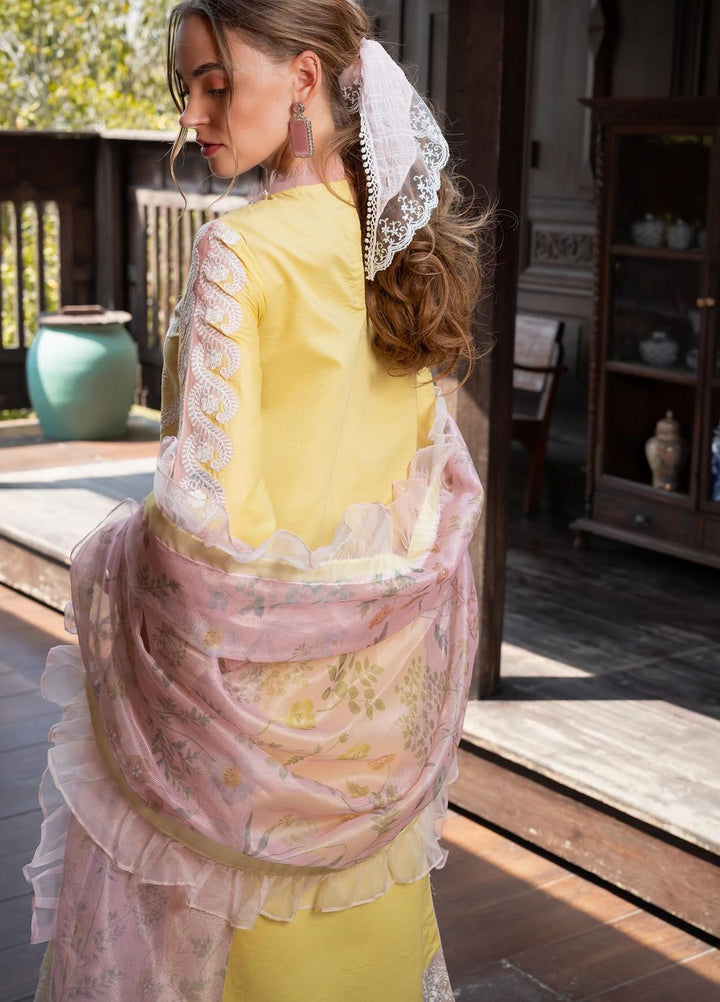 Rosemary And Ruffles By Asifa And Nabeel Embroidered Lawn Suit Unstitched 3 Piece AN24R RRL-08 Essence - Luxury Summer Collection