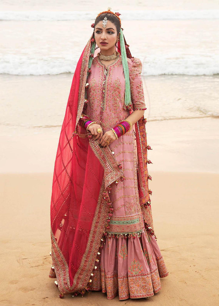 Roshan by Hussain Rehar Embroidered Lawn Suits Unstitched 3 Piece HRR23R Kanval - Luxury Collection