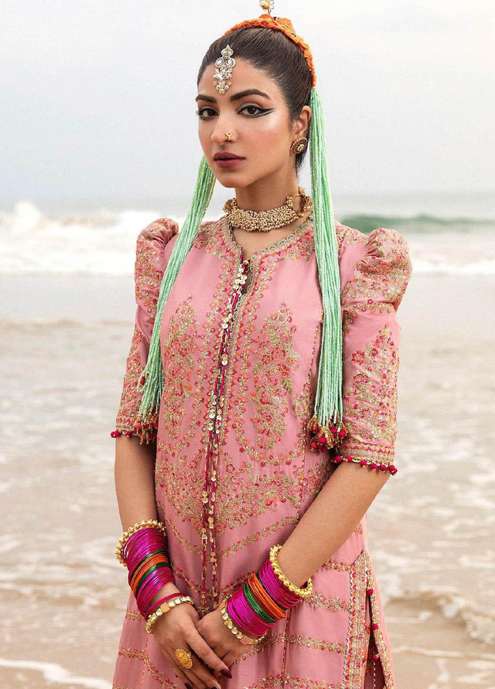 Roshan by Hussain Rehar Embroidered Lawn Suits Unstitched 3 Piece HRR23R Kanval - Luxury Collection