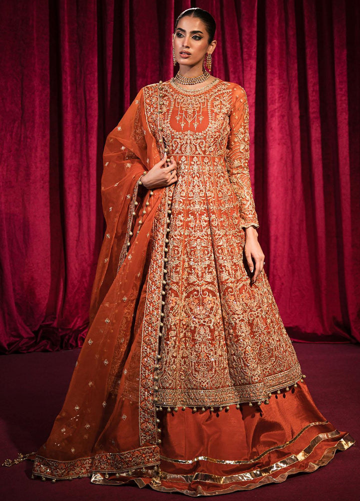 Roshnai By Shazme Embroidered Organza Suits Unstitched 4 Piece SHZ23R SH 08 Alara - Wedding Collection