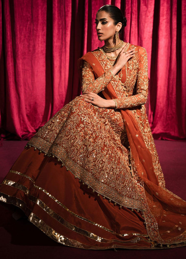 Roshnai By Shazme Embroidered Organza Suits Unstitched 4 Piece SHZ23R SH 08 Alara - Wedding Collection