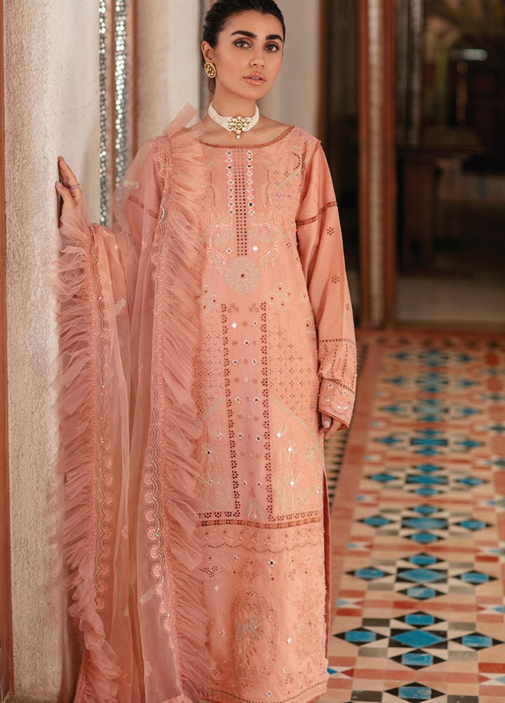 Rouche Embroidered Chikankari Suits Unstitched 3 Piece RCH21CH D-09 - Winter Collection