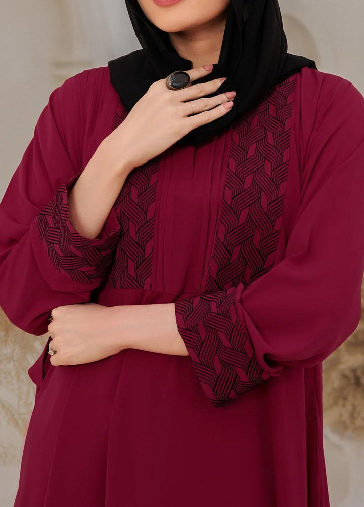 RTW Creation   Pret Abaya Jasper Red Abaya