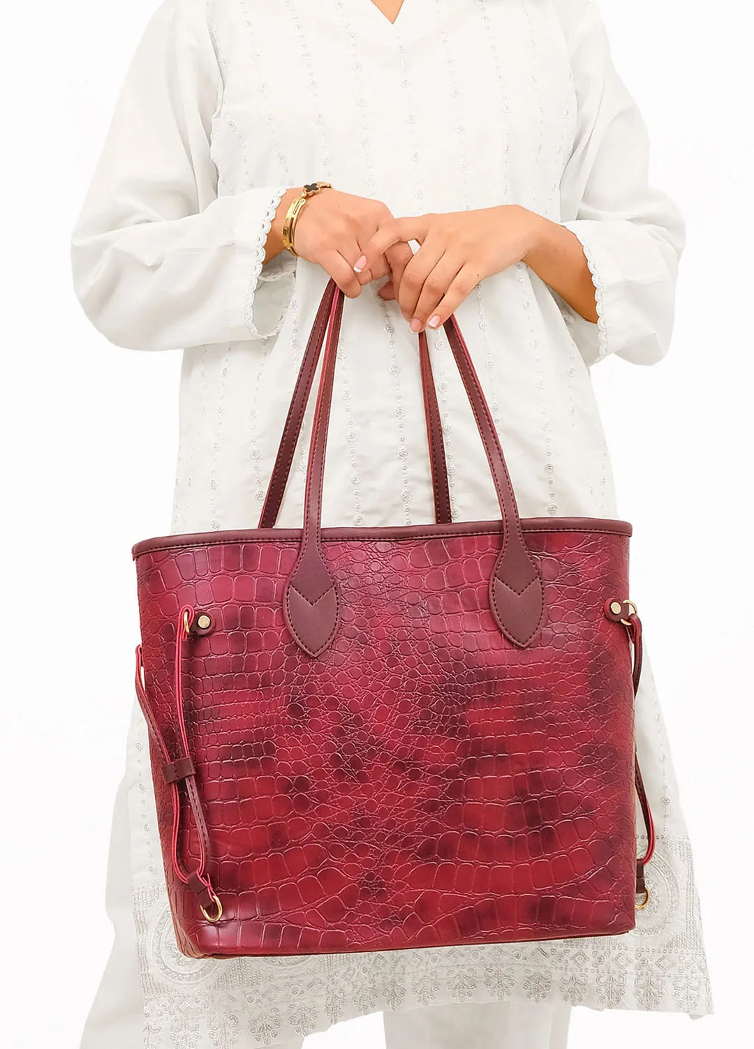 RTW Creation Crocodile NeverFull Tote Bag NFT-02