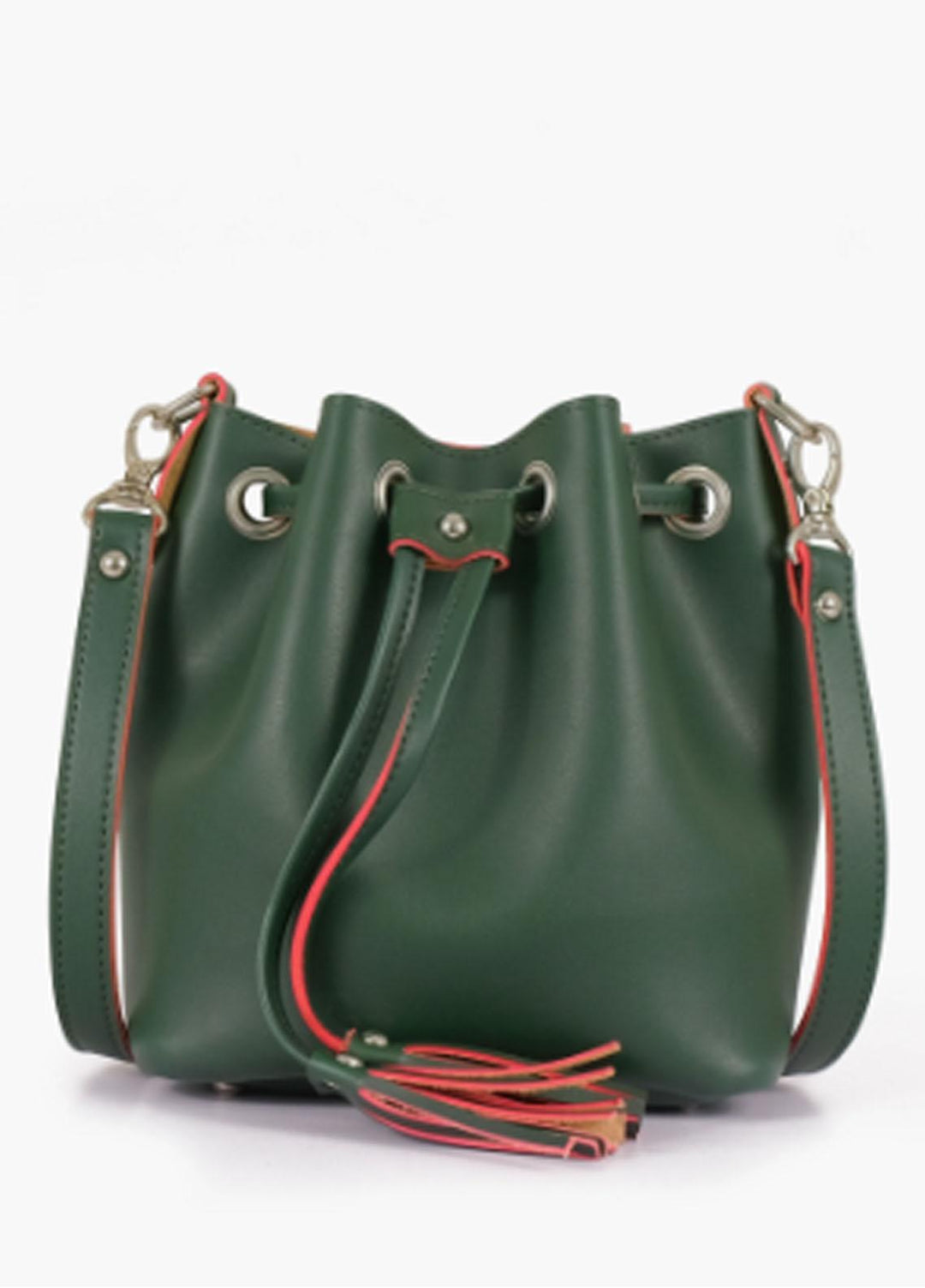 RTW Creation Shoulder Bag Dbb-12 Army Green Bucket Bag - Women Shoulder Bags