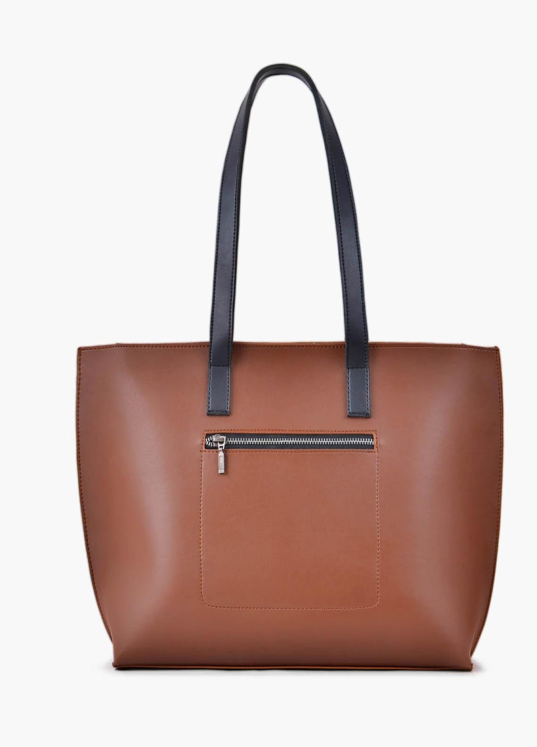 RTW Creation Tote Bag Dctn-04 Horse Brown With Black Long Handle Tote Bag - Women Totes Bags