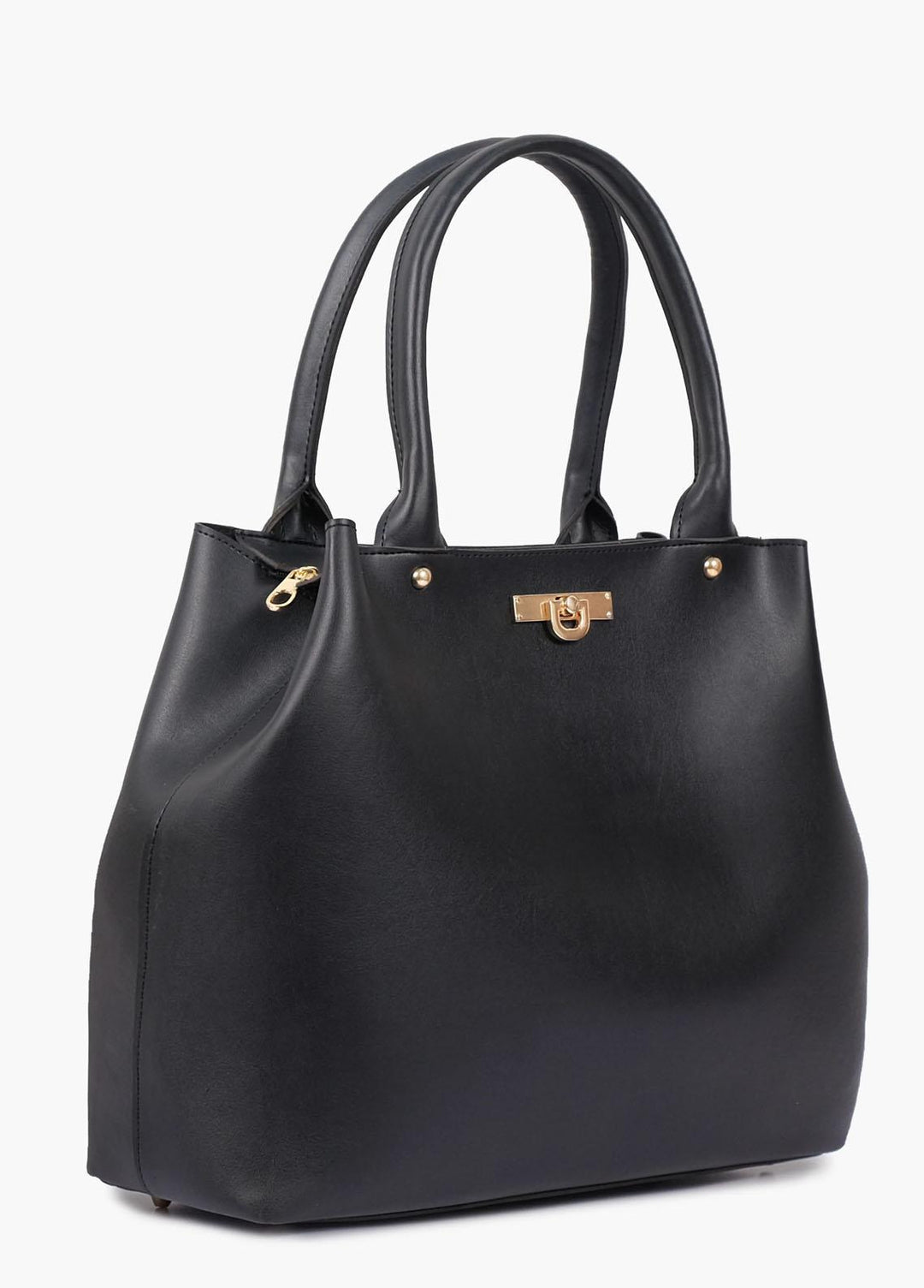 RTW Creation Tote Bag Ztb-03 Black Zipper Tote Bag - Women Totes Bags