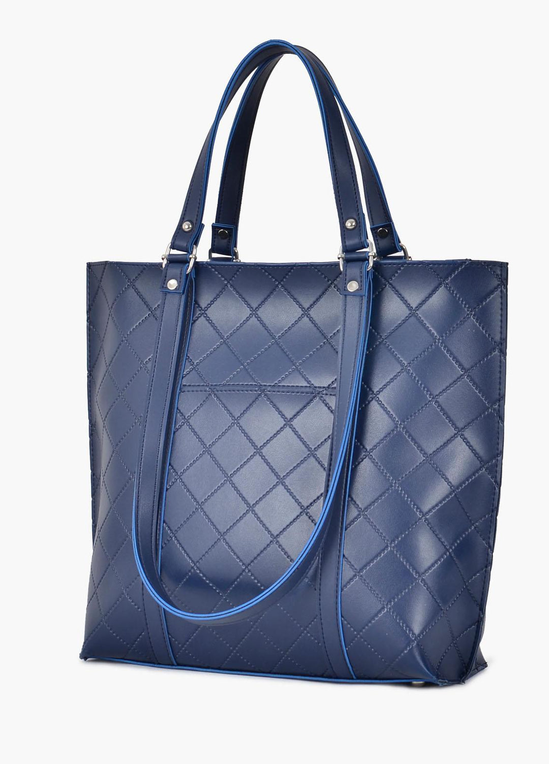 RTW Creation Tote Bag Qtb-03 Blue Quilted Tote Bag - Women Totes Bags
