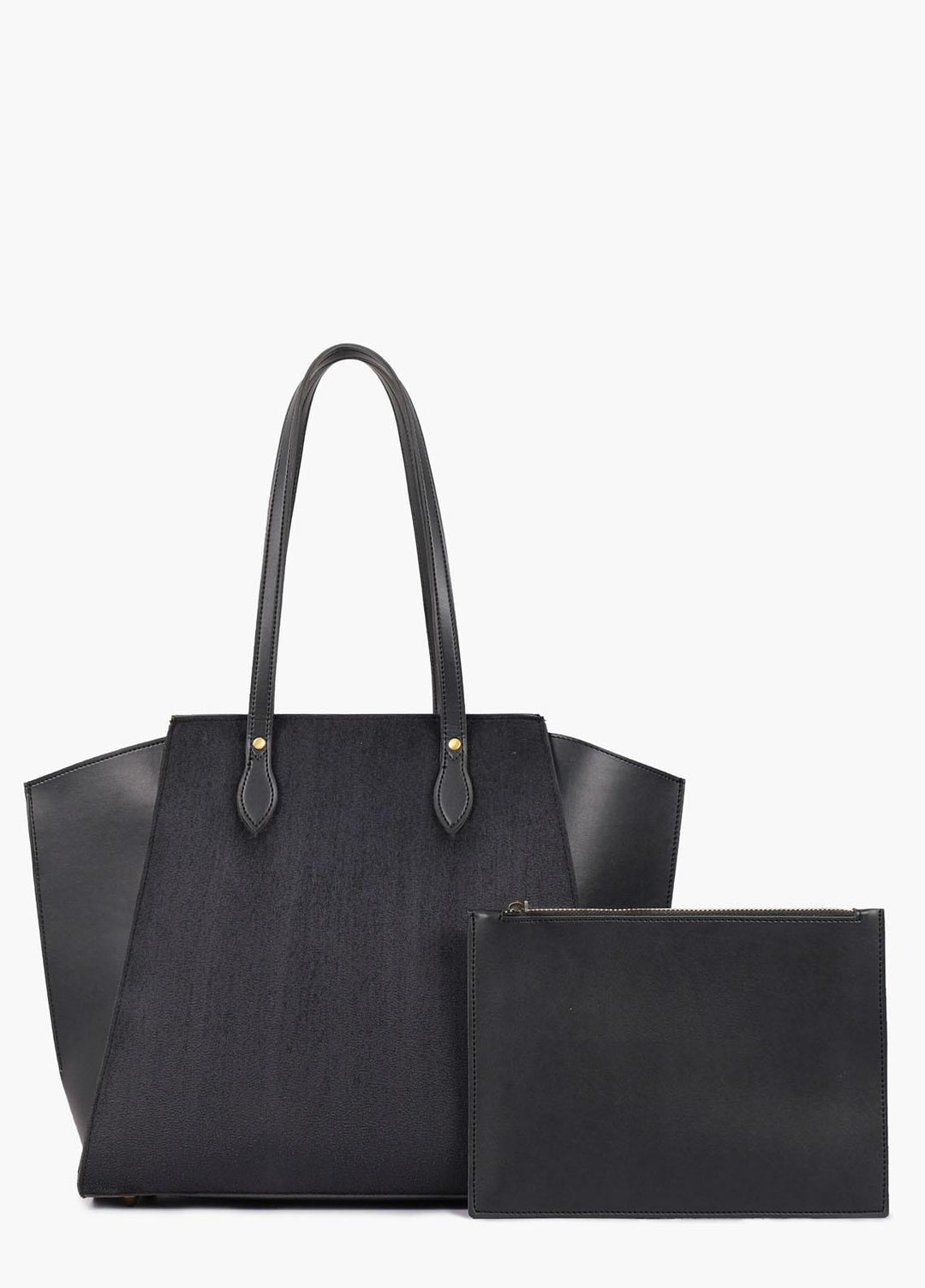 RTW Creation Tote Bag Cktt-03 Black Suede Classic Tote Bag - Women Totes Bags
