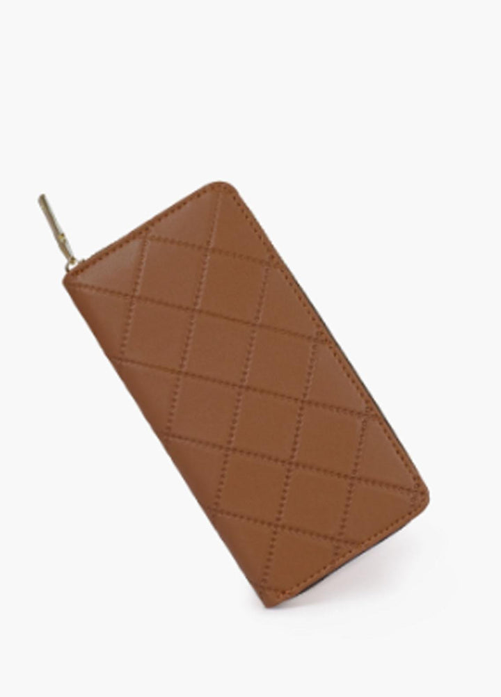 RTW Creation    Wallet RTW23WW WLT-14 Brown Quilted Pattern Wallet - Women Wallet Collection