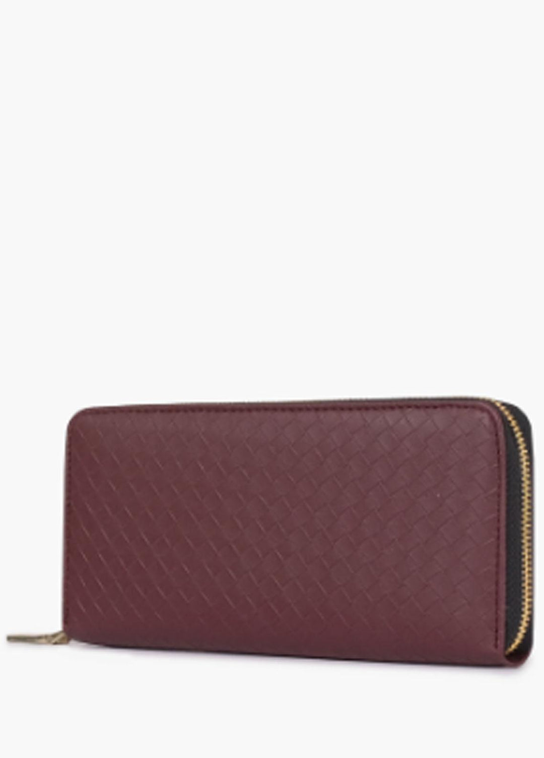 RTW Creation    Wallet RTW23WW WLT-03 Burgundy Weave Pattern Wallet - Women Wallet Collection