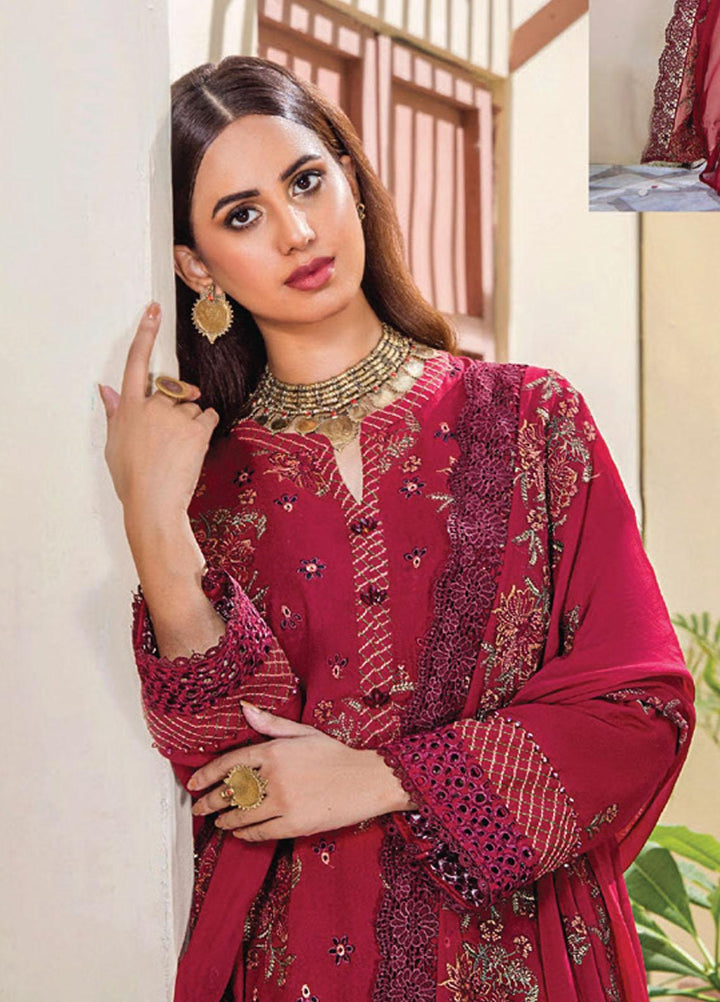 Rumli By Humdum Embroidered Karandi Suits Unstitched 3 Piece HD23RM D-03 - Formal Collection