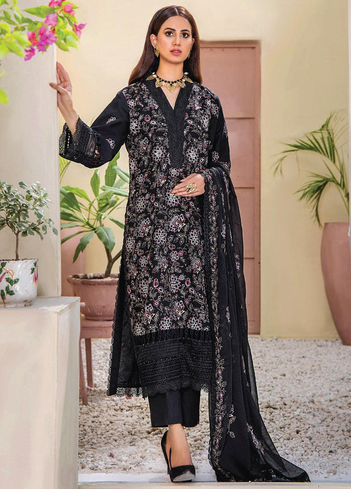 Rumli By Humdum Embroidered Karandi Suits Unstitched 3 Piece HD23RM D-09 - Formal Collection