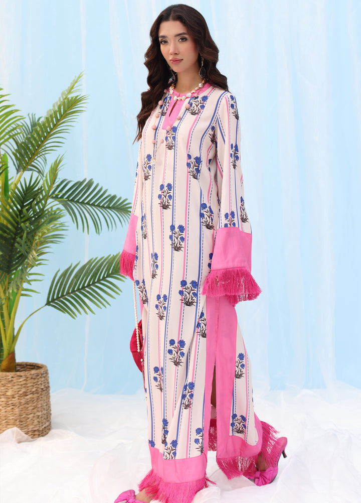 Rush Hour by Musferah Saad Pret Printed Silk 1 Piece Suit Candyline