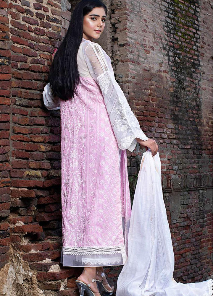 Saanjh By Zunuj Embroidered Lawn Suits Unstitched 3 Piece ZJ23S D-04 - Summer Collection