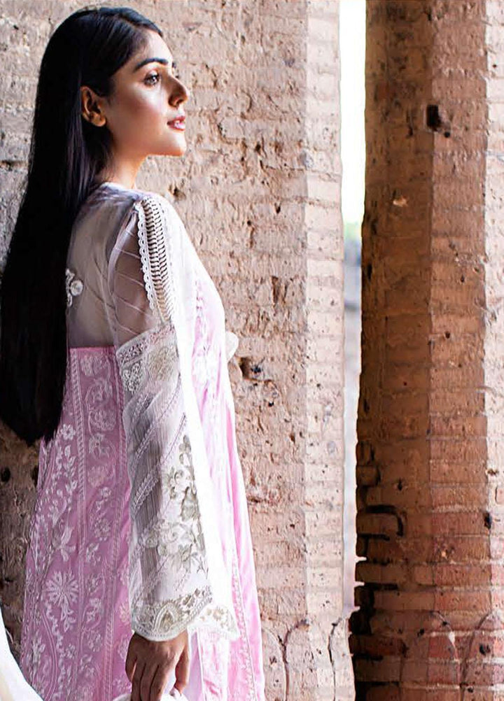 Saanjh By Zunuj Embroidered Lawn Suits Unstitched 3 Piece ZJ23S D-04 - Summer Collection