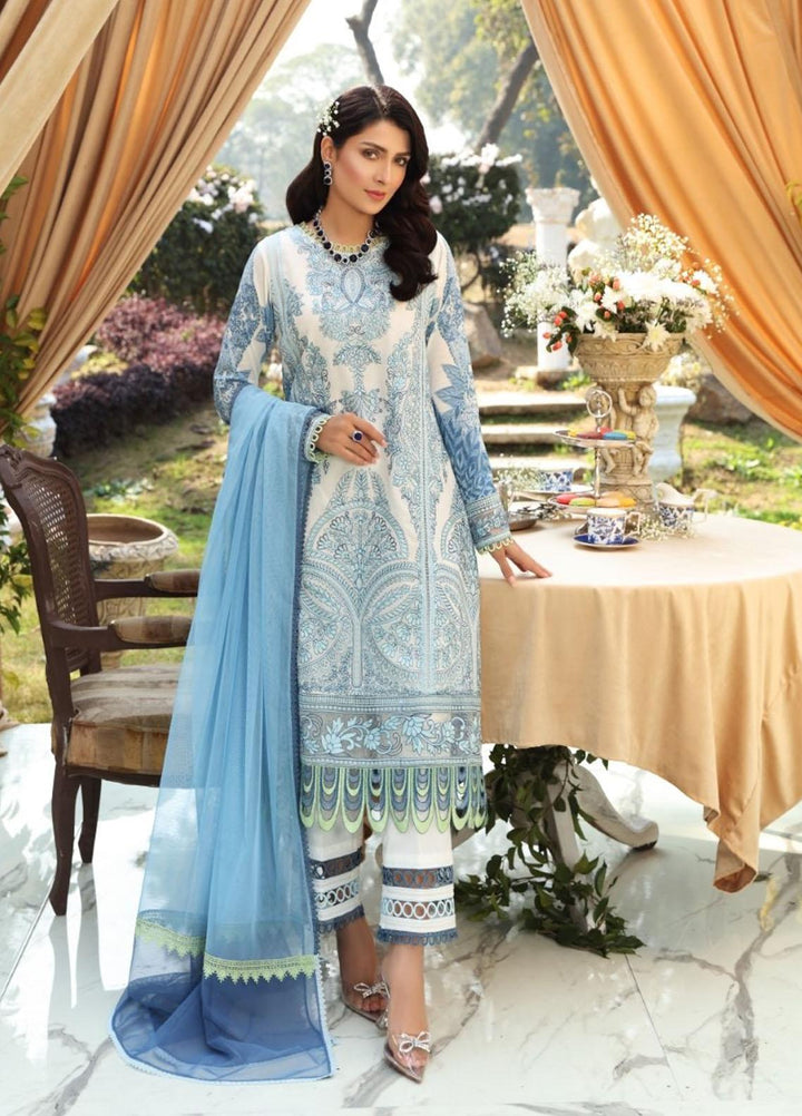 Sable Vogue By Ittehad Textiles Embroidered Lawn Suits Unstitched 3 Piece ITD21SV 02-SERENE - Luxury Collection