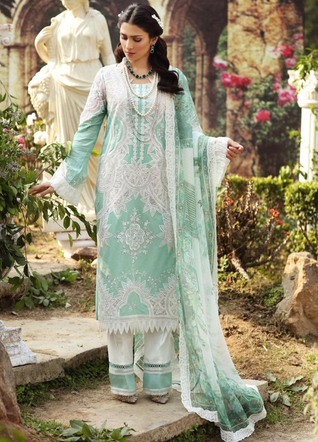 Sable Vogue By Ittehad Textiles Embroidered Lawn Suits Unstitched 3 Piece ITD21SV 05-ANYA - Luxury Collection