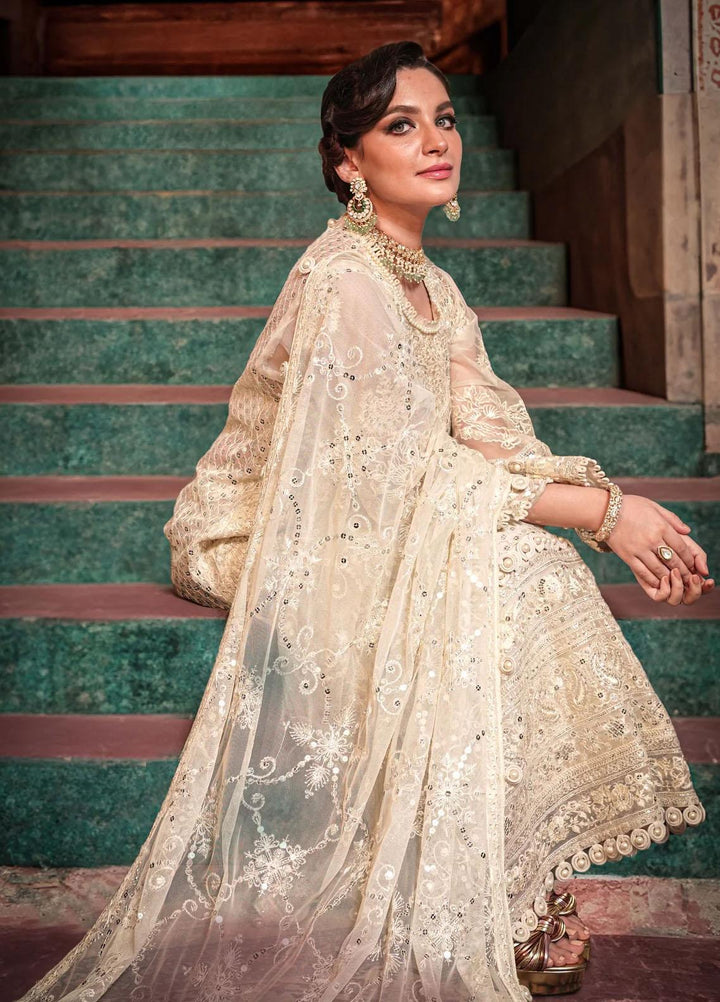 Sable Vogue Embroidered Net Suits Unstitched 4 Piece SV23FU FC-02-23 - Festive Collection