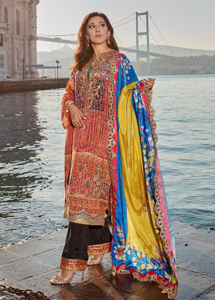 Sable Vogue Pret  Silk 3 Piece Dress SV22NF SRS-04