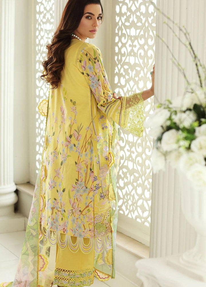 Sable Vogue Embroidered Lawn Suits Unstitched 3 Piece SV21-L2 02 Lily Sunrise - Luxury Collection