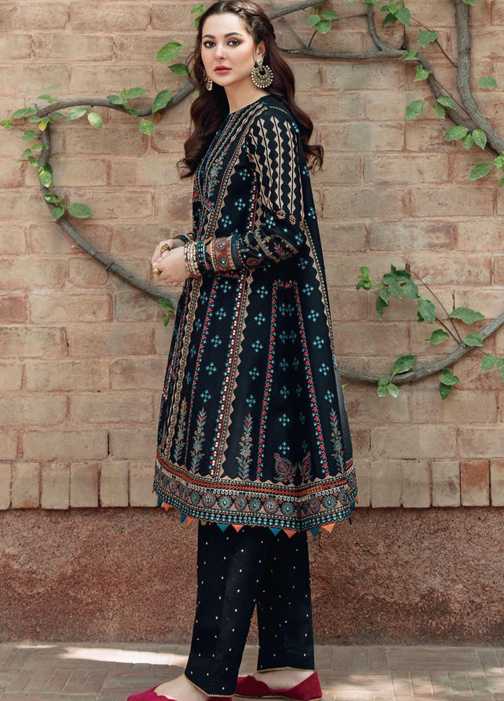 Sabrang By Jazmin Embroidered Lawn Suits Unstitched 3 Piece SBJFL022 D9 - SHAFAQ - Summer Collection