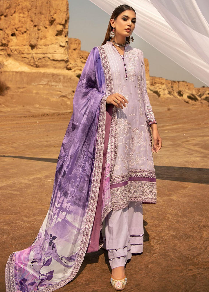 Safarnama By AIK Atelier Embroidered Lawn Suits Unstitched 3 Piece AIK22S Look 02 - Summer Collection