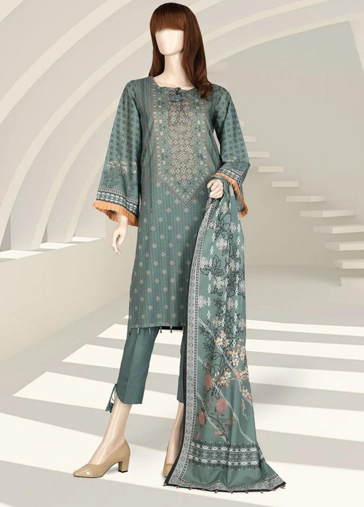 Saffron By Saya Printed Lawn Suits Unstitched 2 Piece SY21S MIRAGE UG-2105-5B - Summer Collection