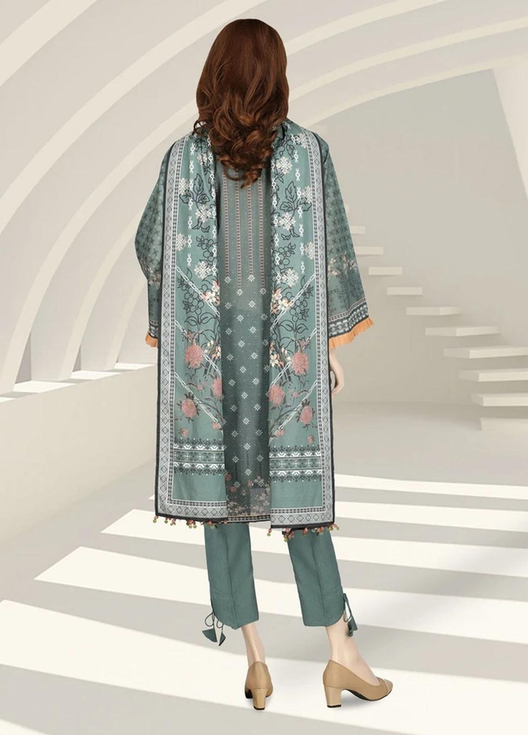 Saffron By Saya Printed Lawn Suits Unstitched 2 Piece SY21S MIRAGE UG-2105-5B - Summer Collection